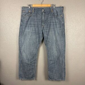 Levi’s 569 Loose Straight Jeans Men’s 40x30 (41x29 Actual) Light Wash Pocket Rip